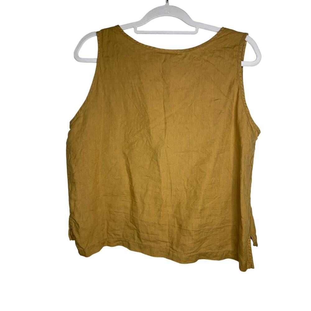 PARACHUTE Linen Tank and Shorts Lounge Set in Ochre - Picture 5 of 10